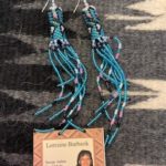 #E-2 Tassel Dangle Beaded Earring, 4"L, $68.00