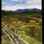 Kenosha Pass Frmd canvas 14x11 I, Oil, 15.5x12.5 $350.00