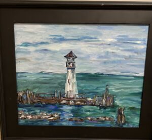 Lighthouse Reflection 16" x 20" Oil $400.00
